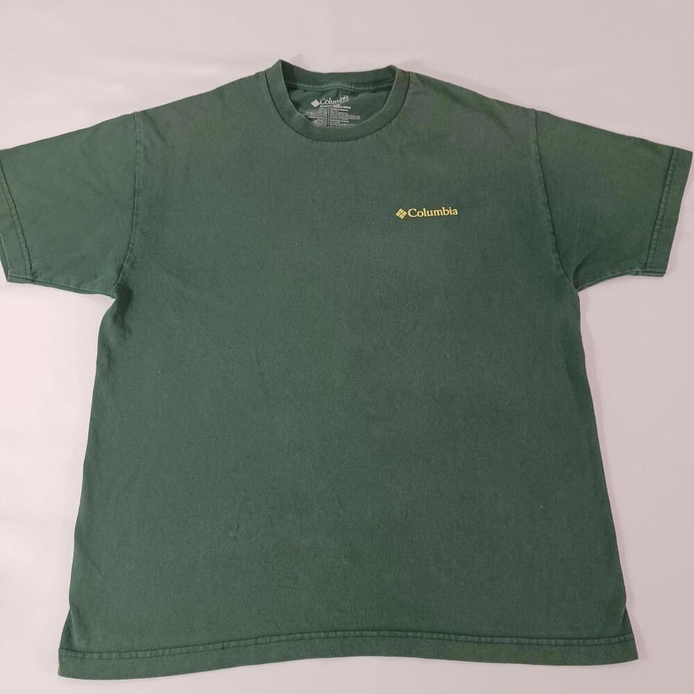 Columbia Sportswear Always Outdoor Graphic T-Shirt Men's L Green Short Sleeve